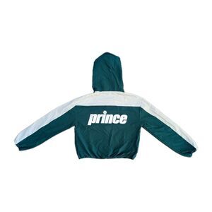 Prince Pickleball Women's Cropped Hooded Full Zip Windbreaker Jacket Size S